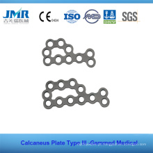 Metal Trauma Óssea Implante Ortopédico Tipo II Calcaneus Placa